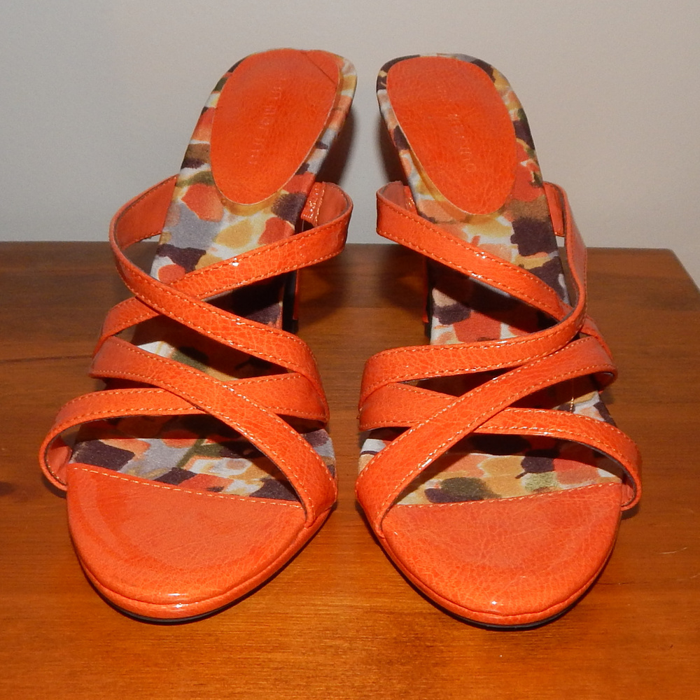 Ann Marino  Orange Strappy Sandal